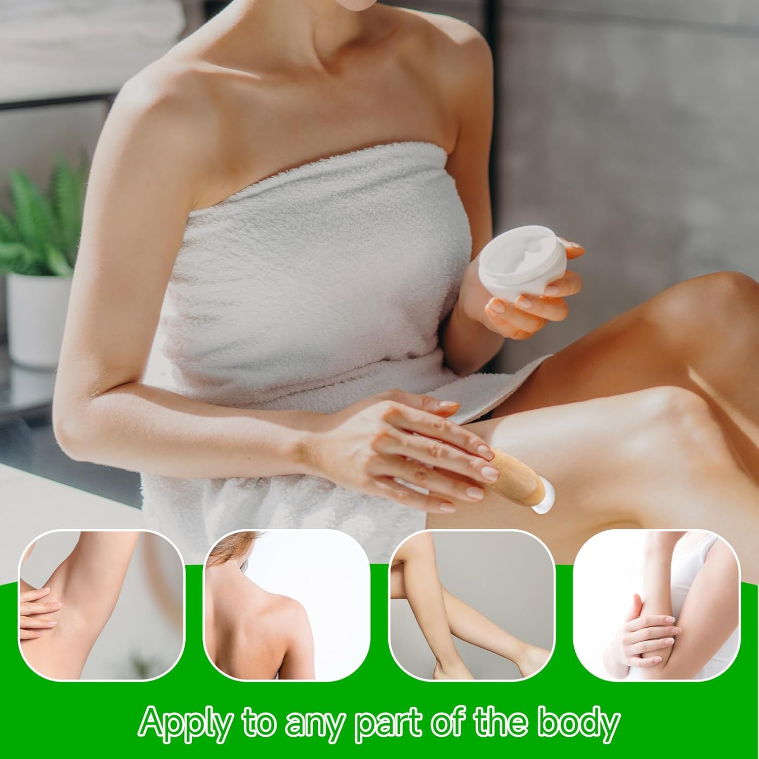 Reusable Bamboo Cream Applicator