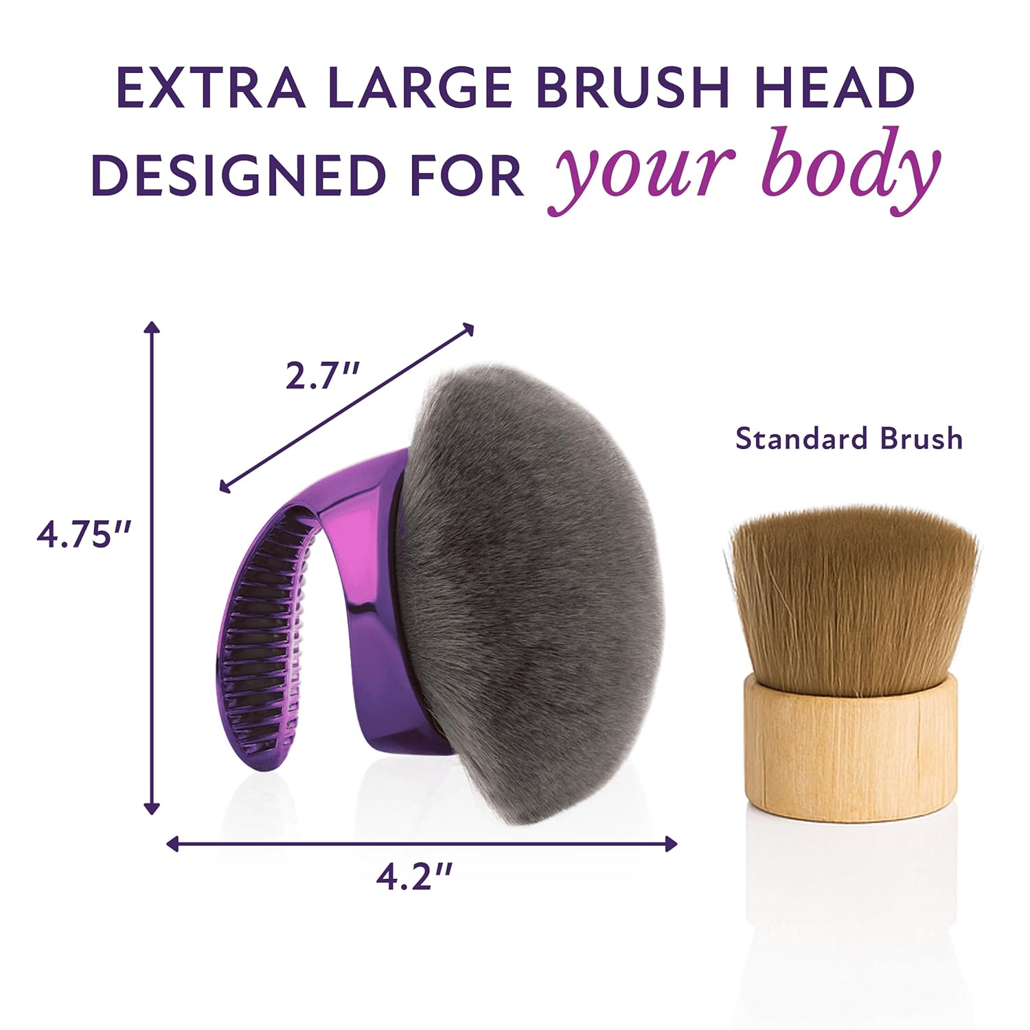 Large Body Makeup Brush with Handle